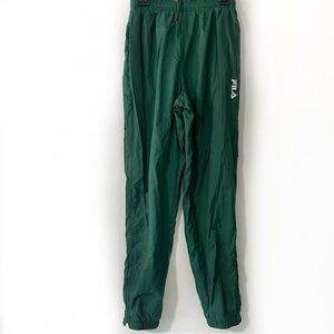 Fila Men’s Nylon Green Active Track Pants Sz L